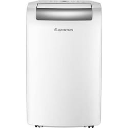 Ariston Mobis 10 Plus Climatiseur Mobile Compact 3 en 1 10.000 Btu-h Silencieux Filtre Anti-Odeur Classe Energétique A+