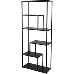 Atmosphera - Bibliothèque design 70x30x170 cm en métal noir - ewen