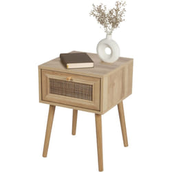 Table De Chevet Avec 1 Tiroir Bali Beige Atmosphera