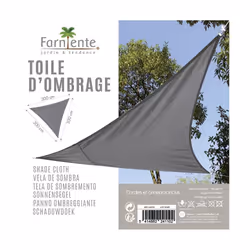Fornord - Voile d'ombrage 3x3x3 m anthracite - Gris foncé