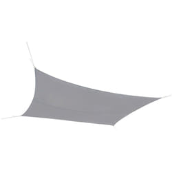 Voile d'ombrage 4x3 m gris clair
