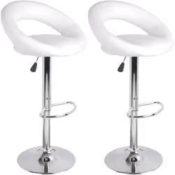 Ajoutez une touche d'élégance contemporaine à votre intérieur avec notre lot de 2 tabourets de bar We Love Blanc. Ces pièces  ...