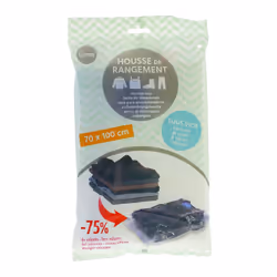 Idéales pour stocker couettes, oreillers, vêtements volumineux... Ces housses de rangement sont idéales pour gagner de la pla ...