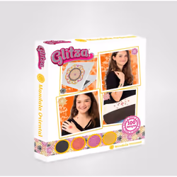 Faujas Transfer Art - Mandala Oriental - 100 Designs, 6 an(s), Plastique, Multicolore, 100 pièce(s)