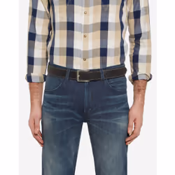 Ceinture Wrangler leather stitched
