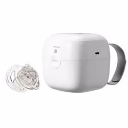Nuby Portable UV soother steriliser, Blanc, UV-C, Plastique, 3 min, USB, 92 mm