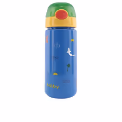 Mug avec bouton et paille souple #surf bleu 540 ml