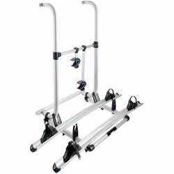 Porte-vélos Elite G2 pour le montage sur pattes de fixation Hymer pré-montées. Version Standard. 2 vélos Transformable en por ...