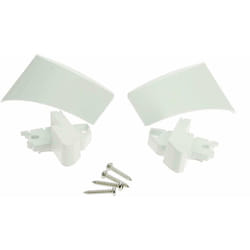 Thule - Embouts barre de charge droit et gauche pour stores 5003 Coloris - Blanc