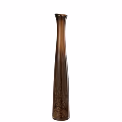 J-Line Vase Cylindre Verre Marron Foncé Small