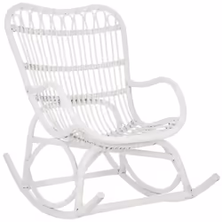 Les Tendances 370746, Blanc, Siège rigide, Rotin, Rotin, Blanc, 1100 mm