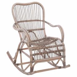 Les Tendances 370745, Gris, Si��ge rigide, Rotin, Rotin, Gris, 980 mm
