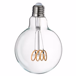 Ampoule LED G95 - J-LINE - Loop - Noir - 8W - 30000 heures de vie