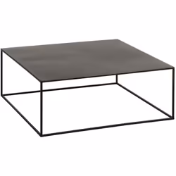 J-Line Table De Salon Carree Metal Noir
