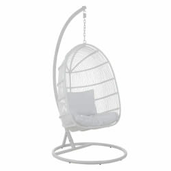 Paris Prix Fauteuil Suspendu Ovale Aciera - Blanc