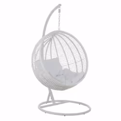 Paris Prix Fauteuil Suspendu Ronde Aciera - Blanc