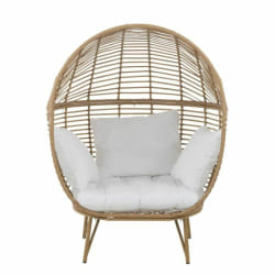 Paris Prix Chaise Déco Lounge Ovale - 148 cm Naturel