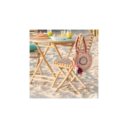 Les Tendances - Chaise pliable 54x45x85 cm en bambou naturel