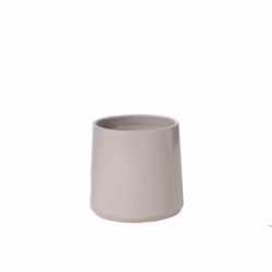 J-Line cache-pot Rond - céramique - gris - medium - Ø 23 cm