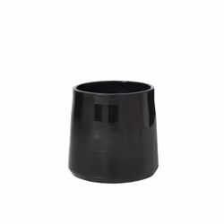 J-Line cache-pot Rond - céramique - noir - large - Ø 28 cm