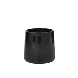 J-Line cache-pot Rond - céramique - noir - large - Ø 28 cm