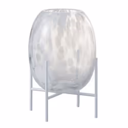 Vase sur pied verre transparent Licia H 23 cm