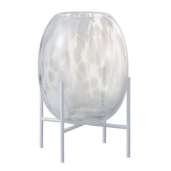 Vase sur pied verre transparent Licia H 23 cm