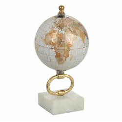 Paris Prix Globe sur pied marbre 20 cm - Or