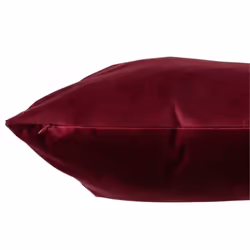 Coussin - J-LINE - 45x45cm - Velours Rouge Bordeaux - Intérieur - Style Contemporain