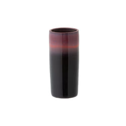 Les Tendances - Vase en céramique noir 15.5x15.5x35 cm