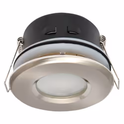 Spot Encastrable salle de bain Nickel satiné Rond GU5.3 MR16 IP44 W LED LINE Spot avec indice étanchéité IP44 fait spécialeme ...