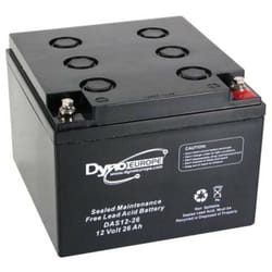Toolland - Dyno Europe accu acide-plomb 12 v - 26 Ah 165 x174.5 x 125 mm