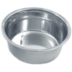 Flamingo - Gamelle en inox 1.6 litre, ø 21 cm, pour chien