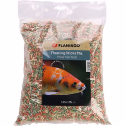 Nourriture poisson d'étang Sticks . 15 litres soit 1.2 kg. Aliment complet en sticks pour tous poissons d'étang pour une alim ...