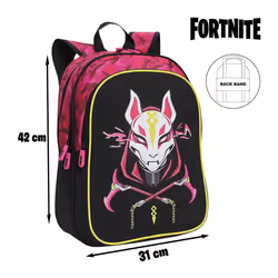 Fortnite Cartable Max Drift Noir Rose (31 x 42 x 15 cm)