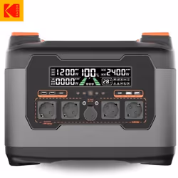 KODAK S2400M Micro onduleur inclus  20475Wh Générateur Solaire Portable 4800W Station Électrique Portable LiMnFeP04