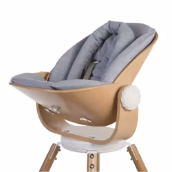 Childhome CHEVOSCNBJG, Coussin pour chaise haute bébé, Gris, Coton, Polyester, Polyester, Monochromatique, 30 °C