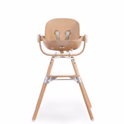 Childhome CHEVONBNA Set de siège pour chaise haute bébé Blanc, Bois