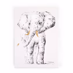 Childhome CHOPELE, Wildlife, Peint, Original, Mur, Portrait, Toile