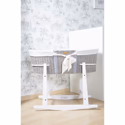 Childhome RSMBWH2 pièce de lit pour bébé Support de lit à bascule Blanc Bois - Vue supplémentaire 13