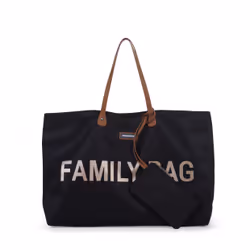 Childhome Family Bag Nursery Bag Nylon Noir, Marron Femme Sac à main
