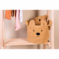 Childhome CCBTB20 Boîte de rangement Panier de rangement Rectangulaire Polyester Marron - Vue supplémentaire 5