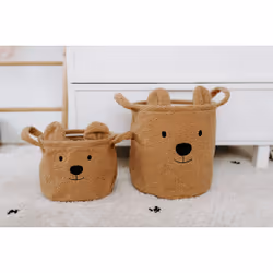 Childhome CCBTB20 Boîte de rangement Panier de rangement Rectangulaire Polyester Marron - Vue supplémentaire 6