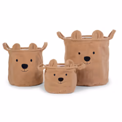 Childhome CCBTB30 Boîte de rangement Panier de rangement Carré Polyester Marron