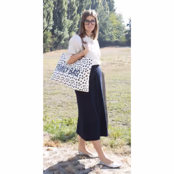 Childhome CWFBLEO sac à main et sac en bandoulière Coton, Polyester Noir, Blanc Unisexe Sac fourre-tout - Vue supplémentaire 8