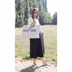 Childhome CWFBLEO sac à main et sac en bandoulière Coton, Polyester Noir, Blanc Unisexe Sac fourre-tout - Vue supplémentaire 9