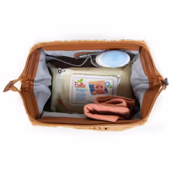 Childhome Baby Necessities Toiletry Bag Embrayage Marron Nylon, Polyester