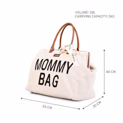 Childhome Mommy Bag Sac à main Noir, Marron, Blanc Nylon, Polyester - Vue supplémentaire 4