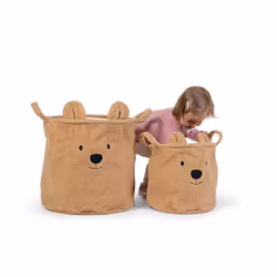 Childhome CCBTB40 Boîte de rangement Panier de rangement Carré Polyester Beige - Vue supplémentaire 6
