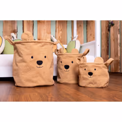 Childhome CCBTB40 Boîte de rangement Panier de rangement Carré Polyester Beige - Vue supplémentaire 8